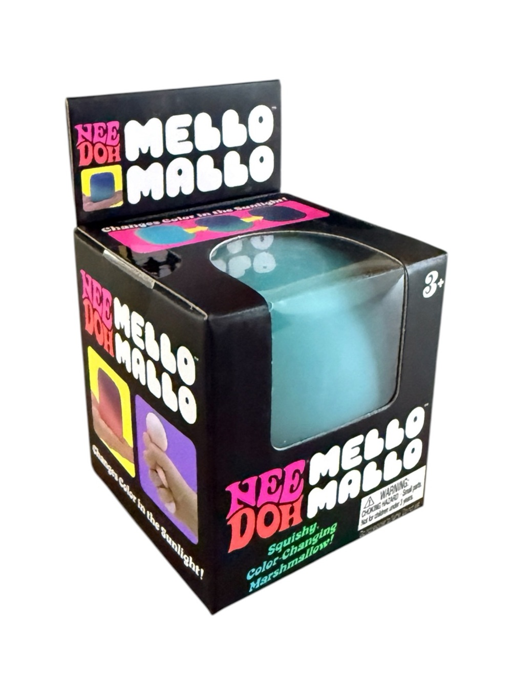 NWT Authentic NeeDoh Mello Mallo Blue Color Changing Squishy Fidget Schylling